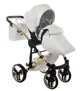Carucior 2 in 1 Junama Fluo Line v3 indyvidual Alb-auriu foto