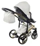 Carucior 2 in 1 Junama Fluo Line v3 indyvidual Alb-auriu foto