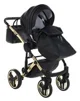 Carucior 2 in 1 Junama Fluo Line v3 Negru foto