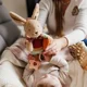 Мягкая сенсорная игрушка BabyOno Rabbit Karo foto