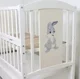 Детская кроватка Kuzea Зайка с ящиком Белая foto
