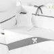 Комплект постельного белья для детской кроватки PernaMea Elegance Серый (8 предметов), 120x60 см foto