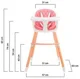 Scaun de masa 2in1 Kinderkraft Sienna Roz foto