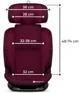 Scaun auto pentru copii Kinderkraft Oneto 3 i-Size Cherry Pear foto