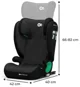 Scaun auto pentru copii Kinderkraft Junior Fix 2 i-Size Negru foto