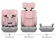 Scaun auto pentru copii Kinderkraft I-Comfy i-Size Roz foto