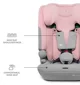 Scaun auto pentru copii Kinderkraft I-Comfy i-Size Roz foto