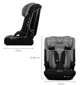 Scaun auto pentru copii Kinderkraft I-Comfy i-Size Gri foto