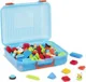 Set de constructie Battat Bristle Blocks in cutie, 113 buc. foto