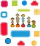Set de constructie Battat Bristle Blocks in cutie, 85 buc. foto
