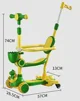 Trotineta pentru copii Scooter cu trei roti si lumini, in sortiment foto