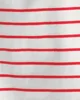 Carter's Set 3 piese Red Stripe - tricou, body si pantaloni scurti din bumbac foto