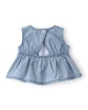 Carter's Set 3 piese Chambray Cherry - top fara maneci, body si pantaloni scurti foto