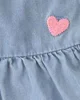 Carter's Set 3 piese Chambray Cherry - top fara maneci, body si pantaloni scurti foto