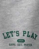 Carter's Set 3 piese Gray&Green Varsity - cardigan, body si pantaloni scurti foto