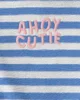 Carter's Set 2 piese Blue Stripes - bluza si pantaloni scurti foto