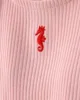 Carter's Set 3 piese Chambray Seahorse - bentita, top fara maneci si pantaloni scurti foto
