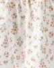 Carter's Set 3 piese Green Floral - bentita, top cu volane si pantaloni scurti foto