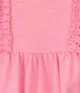 Carter's Salopeta scurta din bumbac Pink Eyelet foto
