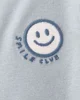 Carter's Короткий хлопковый комбинезон Light Blue Smile Club foto