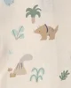 Carter's Set 2 pijamale din bumbac Green Dino Stripe foto