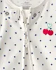 Carter's Хлопковая пижама с пинетками Cherry Polka Dot foto