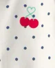 Carter's Хлопковая пижама с пинетками Cherry Polka Dot foto