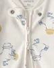 Carter's Pijama din bumbac cu botosei Duck Drinking Lemon foto