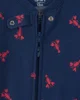 Carter's Pijama din bumbac cu botosei Navy Lobster Feet foto