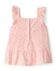 Carter's Хлопковый топ на бретелях Pink Eyelet foto