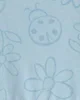 Carter's Хлопковое платье Blue Floral Ladybug foto
