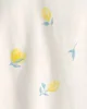 Carter's Tricou din bumbac Lemon Cream foto