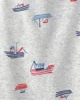 Carter's Set 5 body cu maneca scurta Nautical Red&White&Blue foto