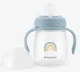 Cana din silicon cu nasuc moale KikkaBoo Stripy Friends, 240 ml foto