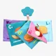 Carte moale cu ilustratii cu inel gingival KikkaBoo Fruits foto