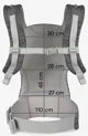 Marsupiu KikkaBoo Hoody Fly Knit Grey foto