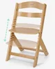 Деревянный стульчик для кормления KikkaBoo Nordy White foto
