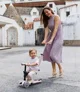 Trotineta 6 in 1 Micro Mini Rock&Go Deluxe LED Dusty Rose foto