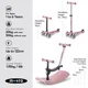 Trotineta 6 in 1 Micro Mini Rock&Go Deluxe LED Dusty Rose foto