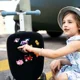 Trotineta Micro Luggage Junior Patch & Play Frosty Blue Limited Edition foto