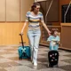 Trotineta Micro Luggage Junior Patch & Play Frosty Blue Limited Edition foto