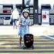 Trotineta Micro Luggage Junior Patch & Play Frosty Blue Limited Edition foto