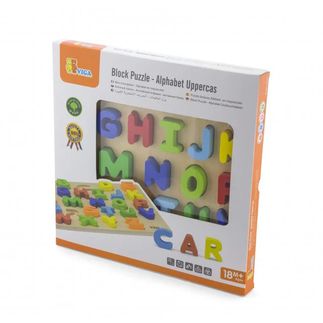 Jucarie din lemn Viga Toys Puzzle Alfabet