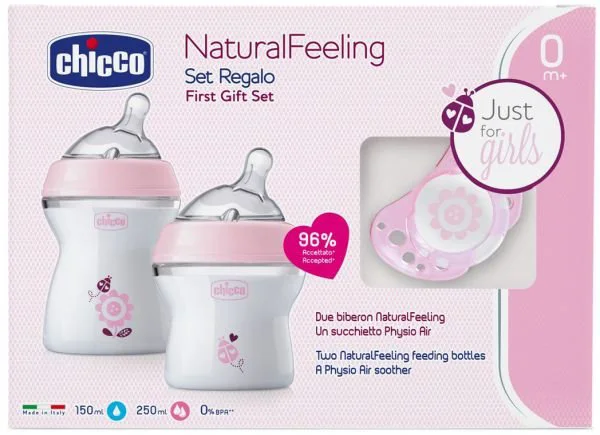 Set cadou pentru nou-nascuti Chicco Natural Feeling Girl (0+ luni) foto