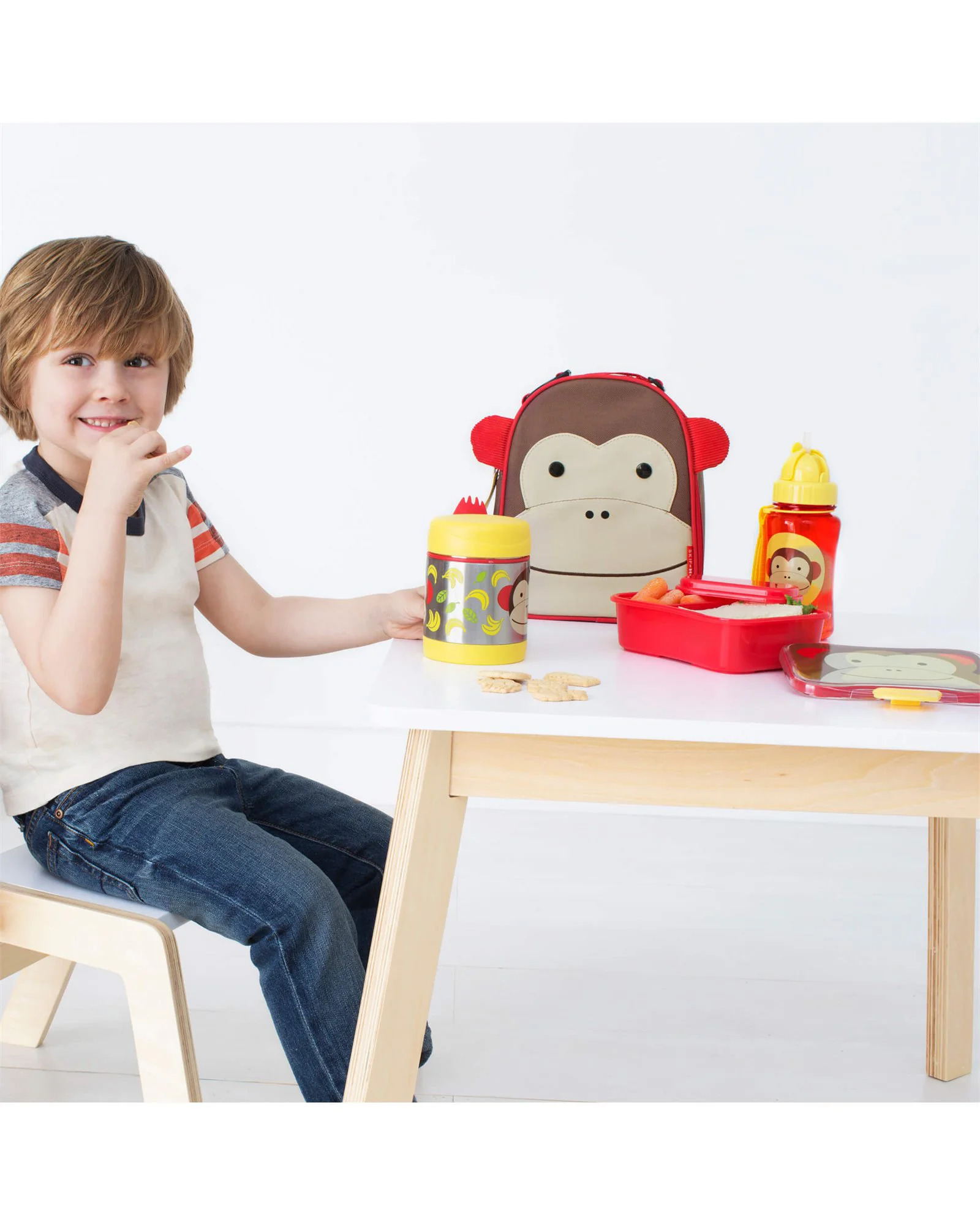 Kit pentru pranz Skip Hop Zoo Maimutica foto