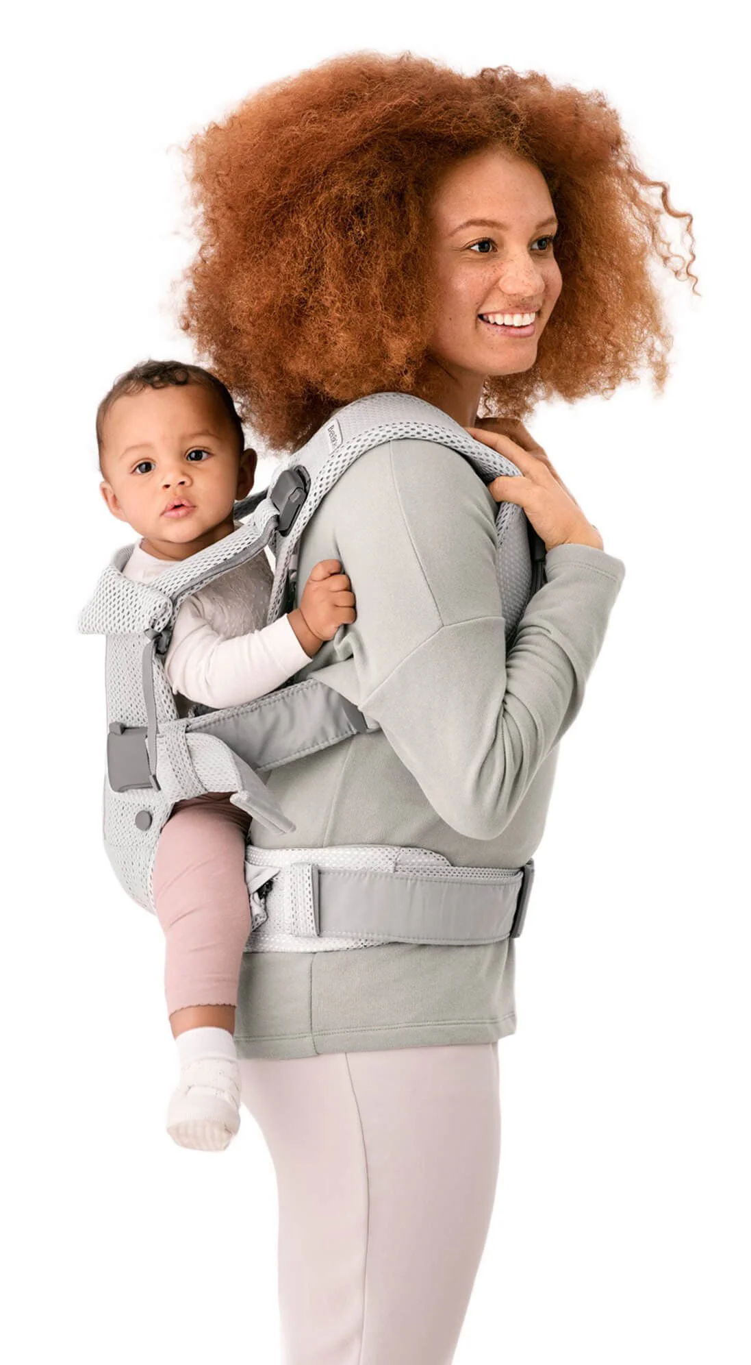 Анатомический рюкзак-кенгуру BabyBjorn One Air Anthracite, 3D Mesh