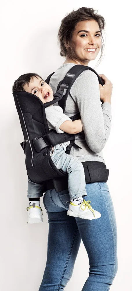 Анатомический мультифункциональный рюкзак-кенгуру BabyBjorn One Denim Grey, хлопок