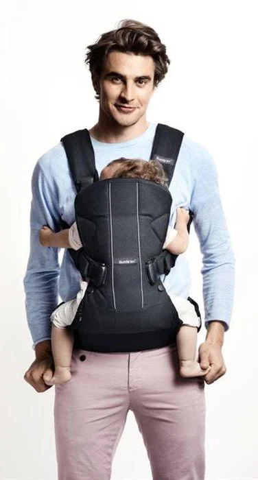 Анатомический мультифункциональный рюкзак-кенгуру BabyBjorn One Denim Grey, хлопок