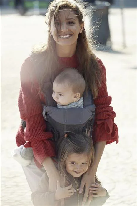 Анатомический мультифункциональный рюкзак-кенгуру BabyBjorn One Denim Grey, хлопок