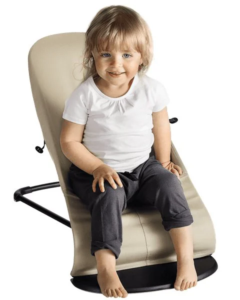 Кресло-шезлонг BabyBjorn Balance Soft Khaki/Beige, хлопок